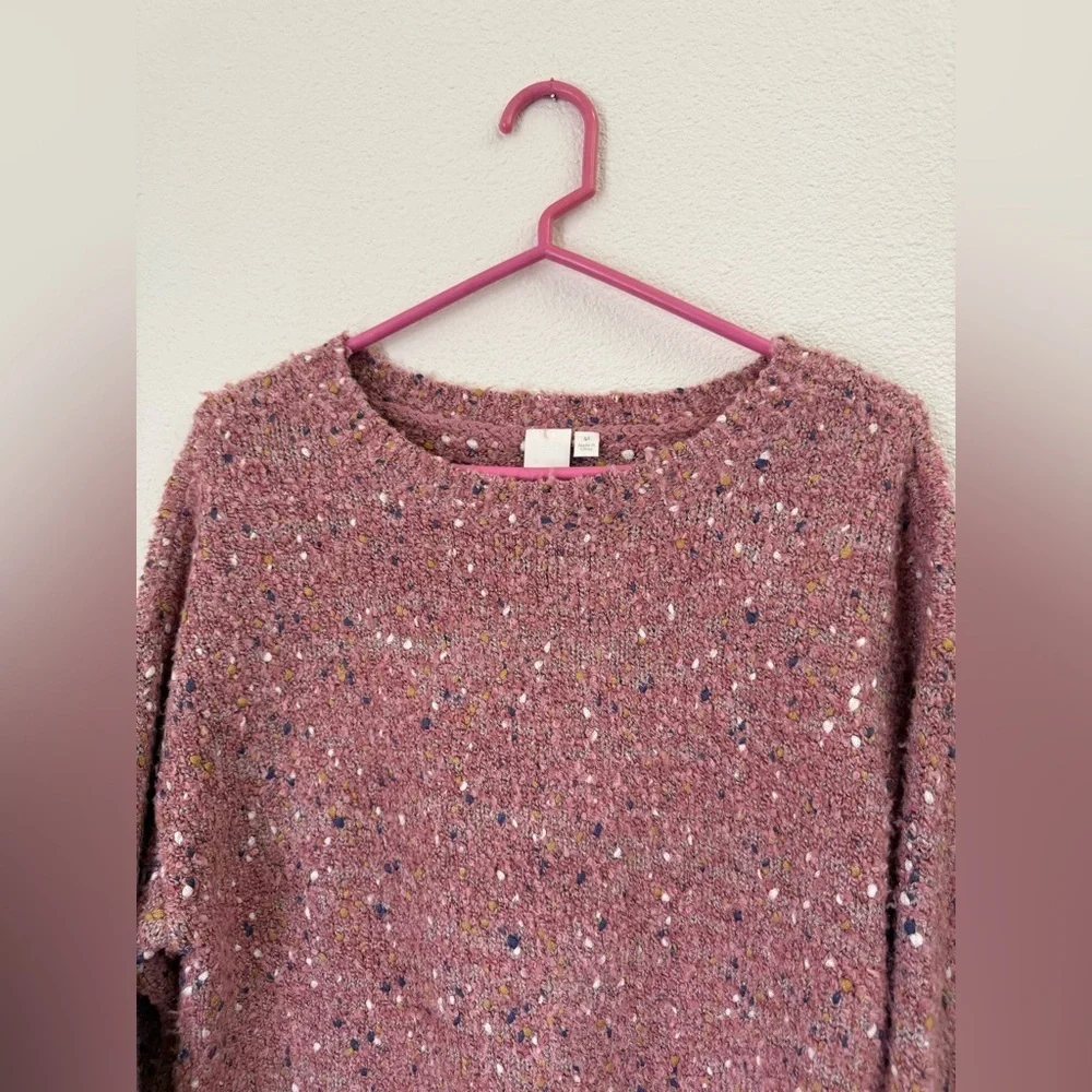 Adyson Parker Pink Funfetti Pullover Sweater Women’s Size Medium